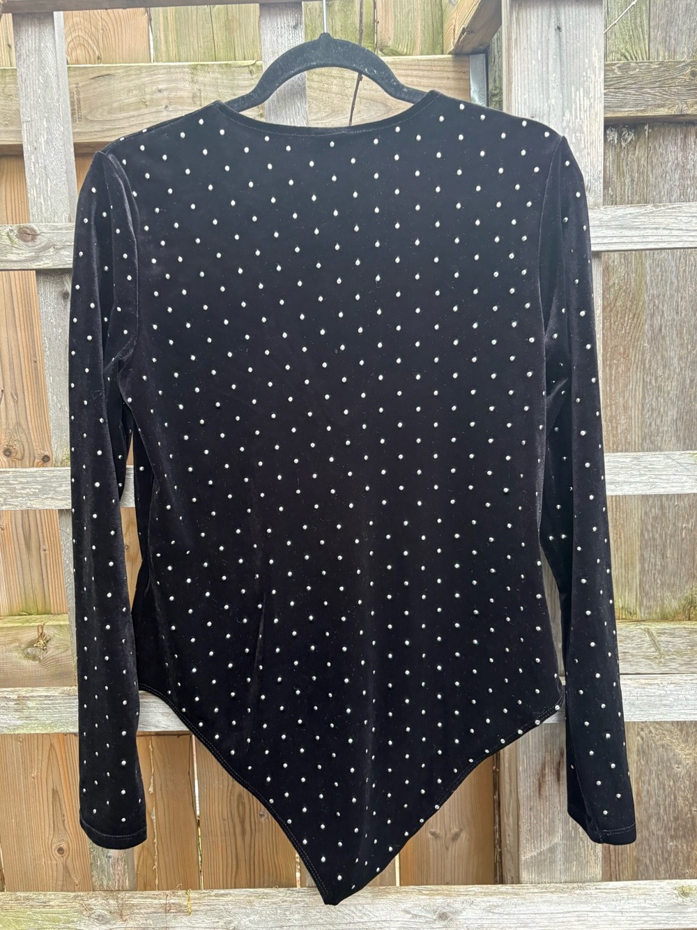 H&M Rhinestone Velvet Bodysuit - Picture 4 of 4